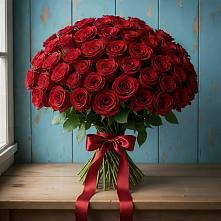 Букет Красные розы Блэк Меджик в Локне