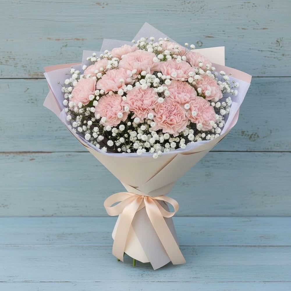 Букет цветов из: Гвоздики в Локне