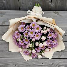 Букет цветов из:  Розы и Хризантемы в Локне