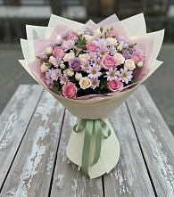 Букет цветов из:  Розы и Хризантемы в Локне
