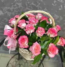 Цветочная композиция из Розы в корзине #REPLACE_PRED# Локне