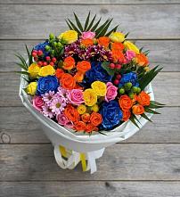 Букет цветов из:  Розы и Хризантемы в Локне