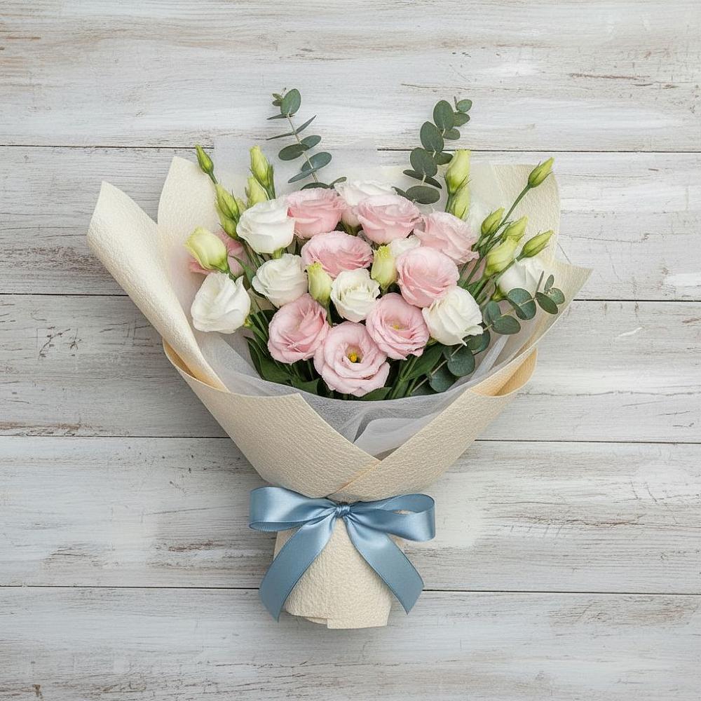 Букет цветов из: Лизиантусы в Локне